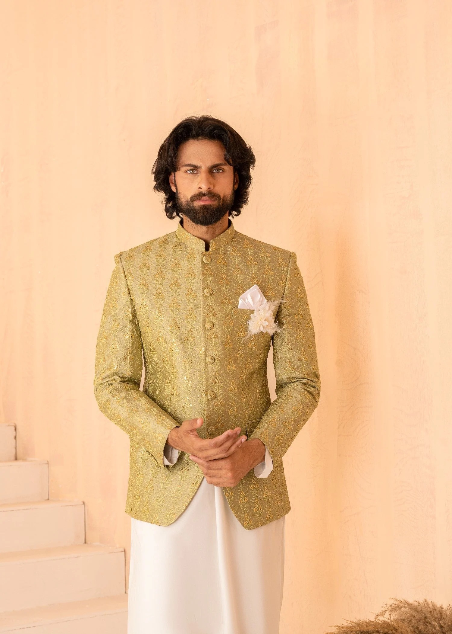 APPLE GREEN PRINCE COAT YP06